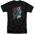 SUPERMAN/ANNUAL #1 COVER - S/S ADULT TALL 18/1 - BLACK