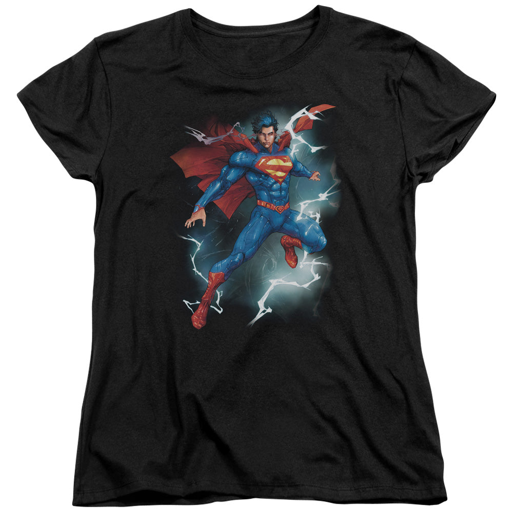 SUPERMAN/ANNUAL #1 COVER - S/S WOMENS TEE - BLACK