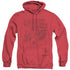 SUPERMAN/CODE RED - ADULT HEATHER HOODIE - RED