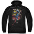 SUPERMAN/FLYING DETERMINATION - ADULT PULLOVER HOODIE - BLACK