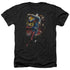 SUPERMAN/FLYING DETERMINATION - ADULT HEATHER - BLACK