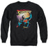 SUPERMAN/VICTORY - ADULT CREWNECK SWEATSHIRT - BLACK