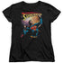 SUPERMAN/VICTORY - S/S WOMENS TEE - BLACK