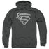 SUPERMAN/SUPER ARCH - ADULT PULLOVER HOODIE - CHARCOAL
