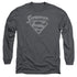 SUPERMAN/SUPER ARCH - L/S ADULT 18/1 - CHARCOAL