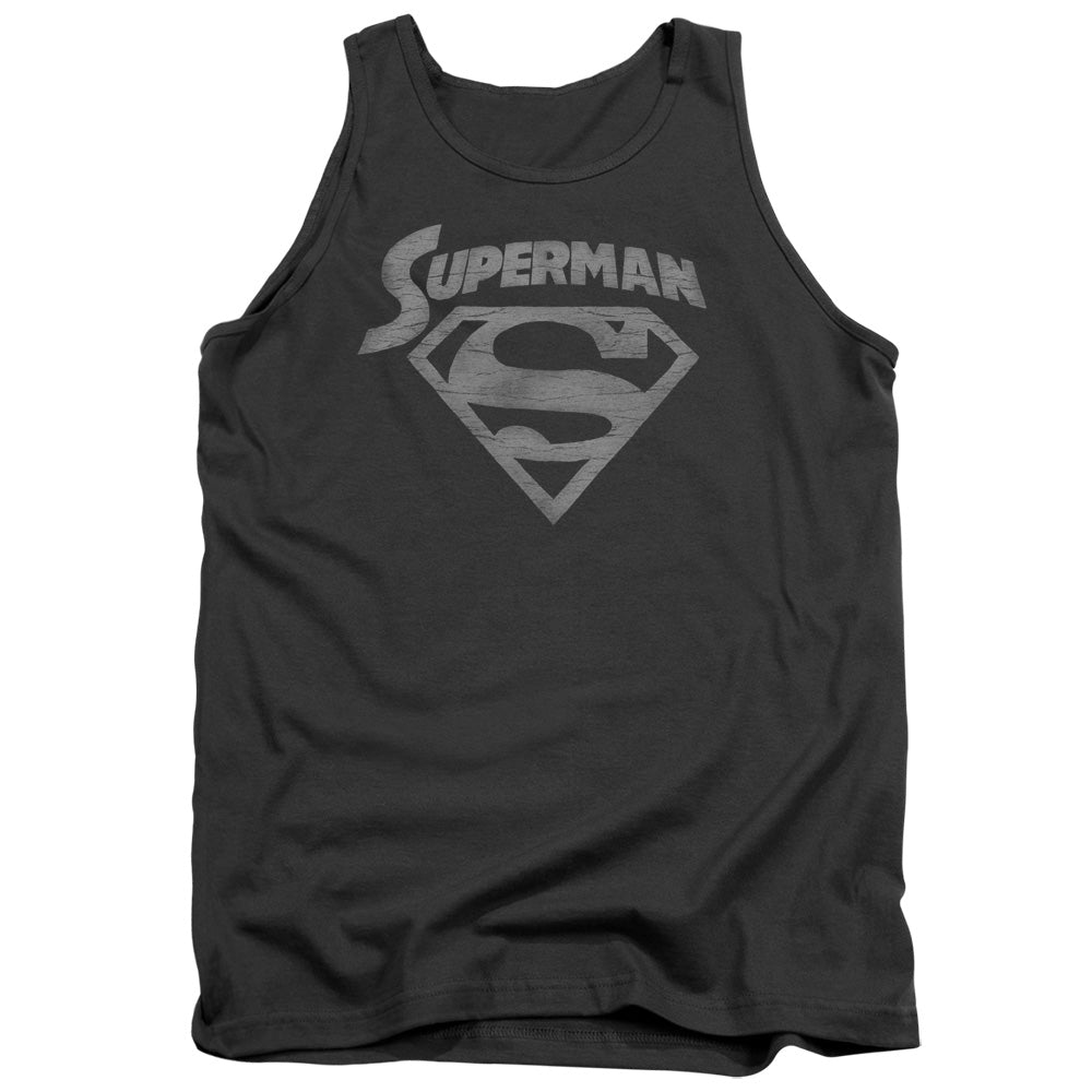 SUPERMAN/SUPER ARCH - ADULT TANK - CHARCOAL