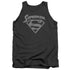 SUPERMAN/SUPER ARCH - ADULT TANK - CHARCOAL