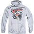 SUPERMAN/SUPER KO - ADULT PULLOVER HOODIE - ATHLETIC HEATHER