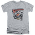 SUPERMAN/SUPER KO - S/S ADULT V-NECK 30/1 - ATHLETIC HEATHER