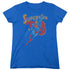 SUPERMAN/LIFE LIKE ACTION - S/S WOMENS TEE - ROYAL BLUE