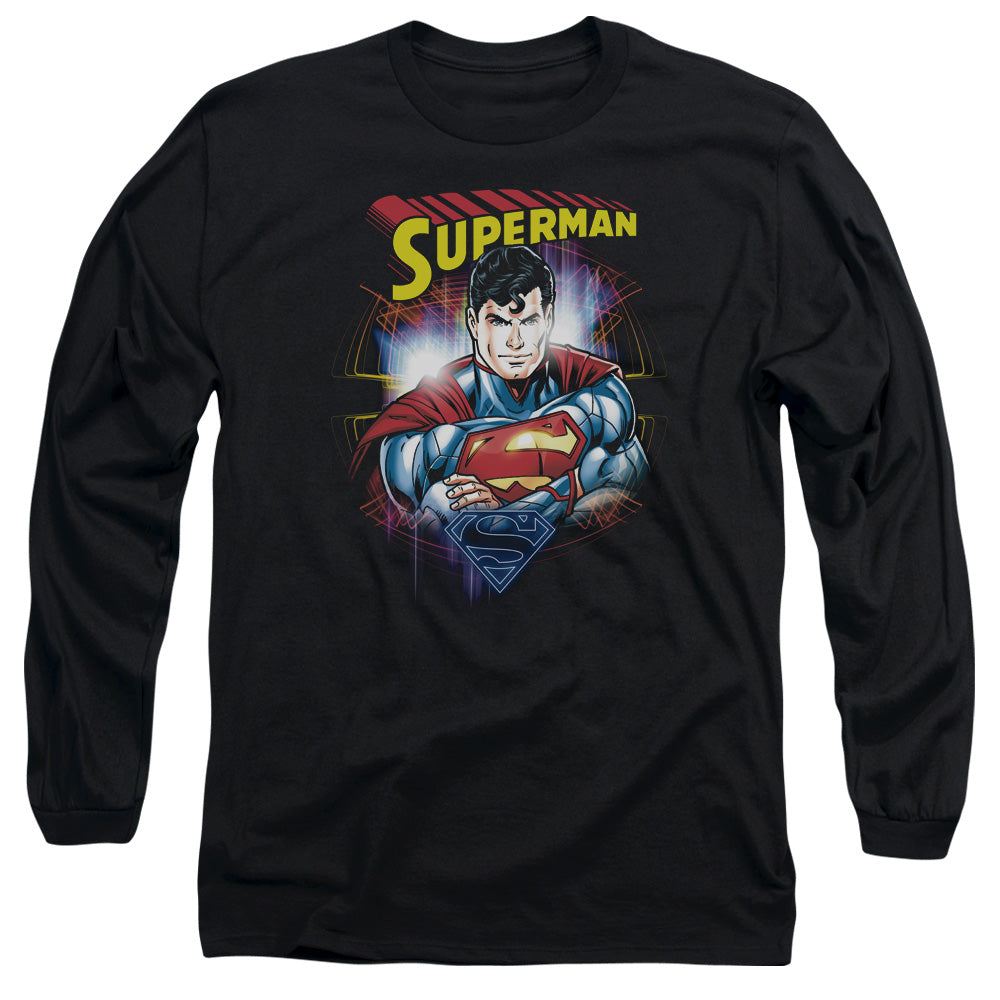 SUPERMAN/GLAM -  L/S ADULT 18/1  - BLACK