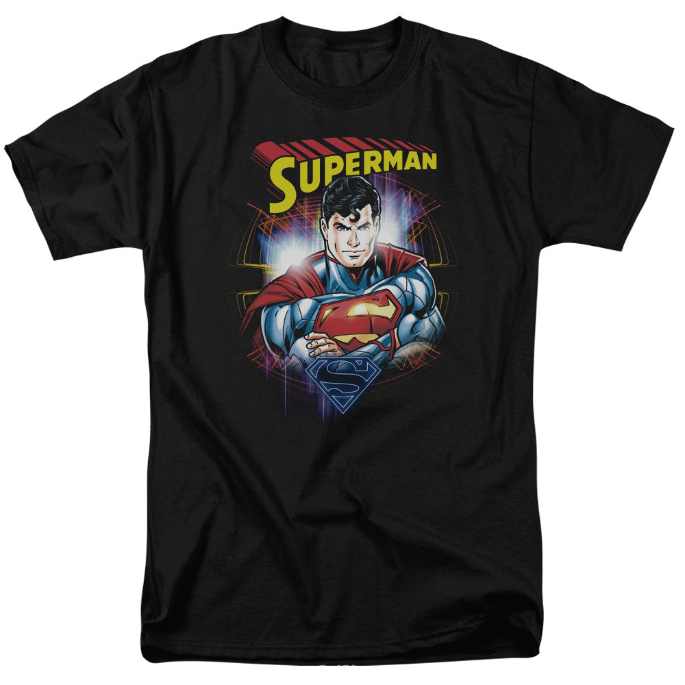 SUPERMAN/GLAM - S/S ADULT 18/1  -  BLACK