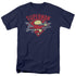 SUPERMAN/CHAIN BREAKING - S/S ADULT 18/1  -  NAVY