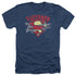 SUPERMAN/CHAIN BREAKING - ADULT HEATHER - NAVY