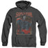 SUPERMAN/HEAD BANG - ADULT HEATHER HOODIE - BLACK