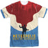 SUPERMAN/HOME (FRONT/BACK PRINT) - S/S ADULT POLY CREW - MULTI