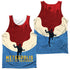 SUPERMAN/HOME (FRONT/BACK PRINT) - ADULT POLY TANK TOP - MULTI