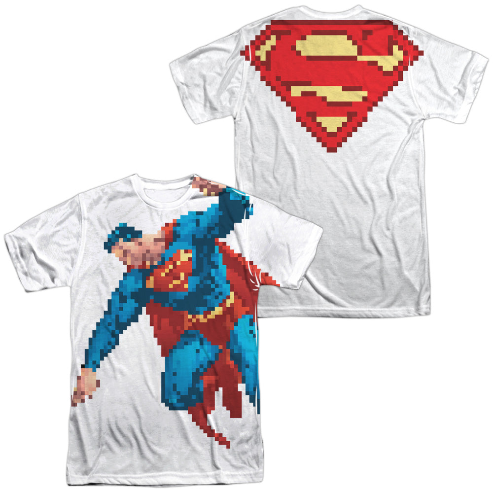SUPERMAN/SUOERBIT (FRONT/BACK PRINT) - S/S ADULT POLY CREW - MULTI