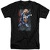 SUPERMAN/FASTER THAN - S/S ADULT TALL 18/1 - BLACK