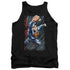 SUPERMAN/FASTER THAN - ADULT TANK - BLACK