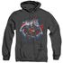 SUPERMAN/STARDUST - ADULT HEATHER HOODIE - BLACK
