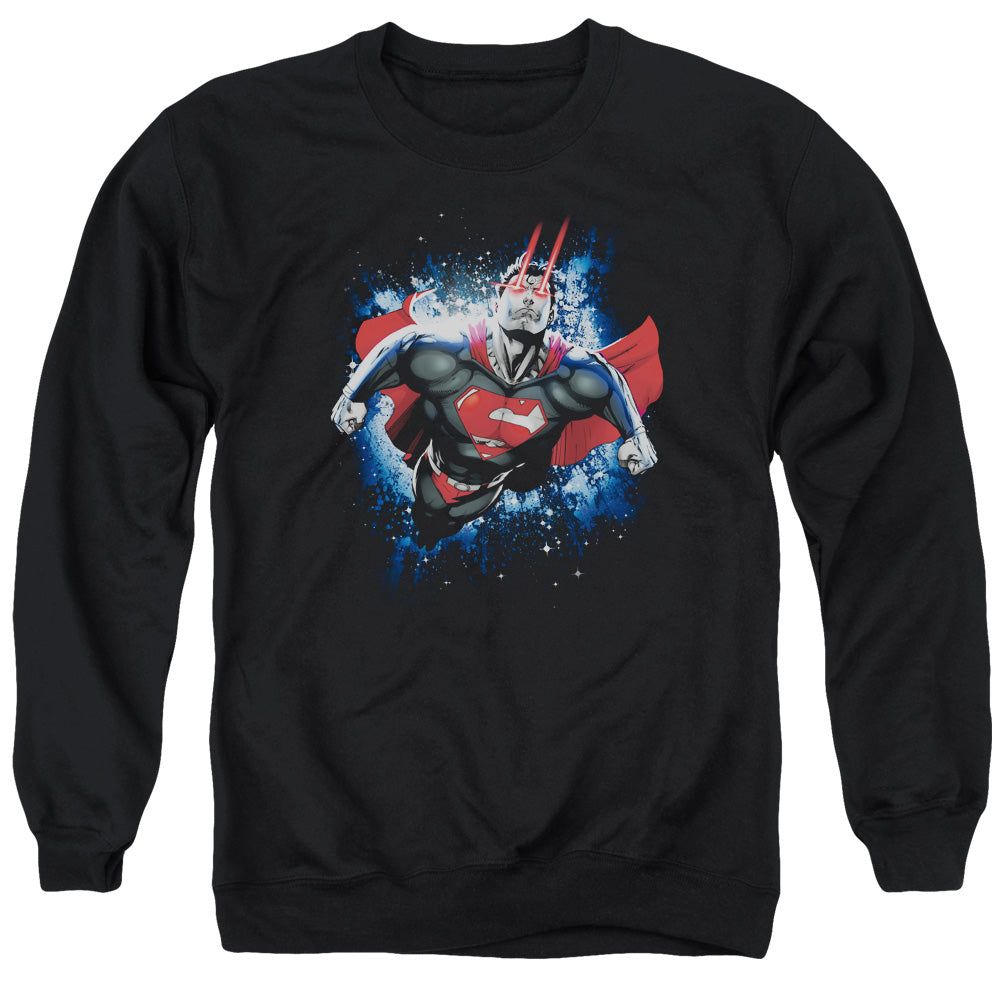 SUPERMAN/STARDUST - ADULT CREWNECK SWEATSHIRT - BLACK