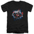 SUPERMAN/STARDUST - S/S ADULT V-NECK 30/1 - BLACK
