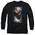 SUPERMAN/IN THE SKY -  L/S ADULT 18/1  - BLACK
