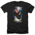 SUPERMAN/IN THE SKY - ADULT HEATHER - BLACK