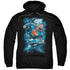 SUPERMAN/STORMY FLIGHT - ADULT PULLOVER HOODIE - BLACK