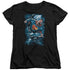 SUPERMAN/STORMY FLIGHT - S/S WOMENS TEE - BLACK