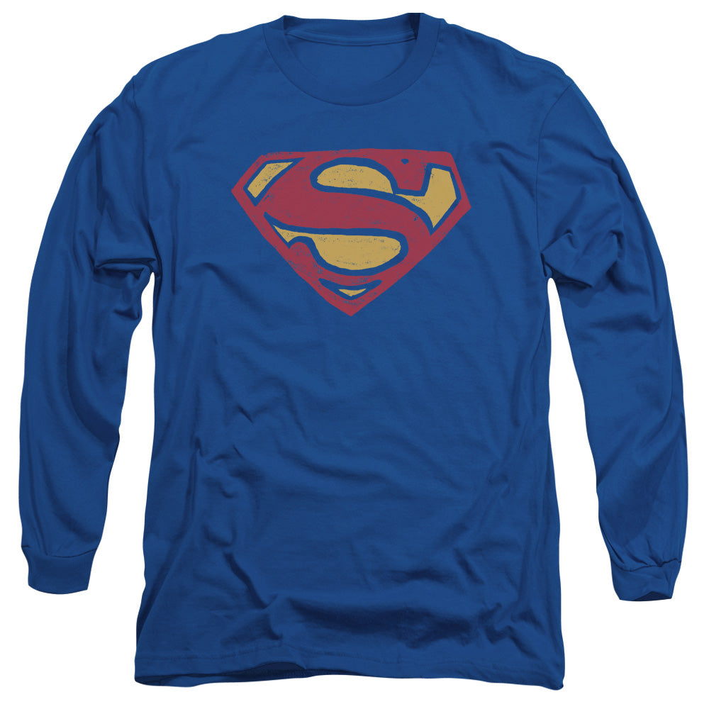SUPERMAN/SUPER ROUGH -  L/S ADULT 18/1  - ROYAL BLUE