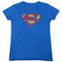 SUPERMAN/SUPER ROUGH - S/S WOMENS TEE - ROYAL BLUE