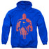 SUPERMAN/SUPER KNOCKOUT - ADULT PULLOVER HOODIE - ROYAL BLUE