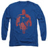 SUPERMAN/SUPER KNOCKOUT -  L/S ADULT 18/1  - ROYAL BLUE