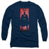SUPERMAN/BLOCK -  L/S ADULT 18/1  - NAVY