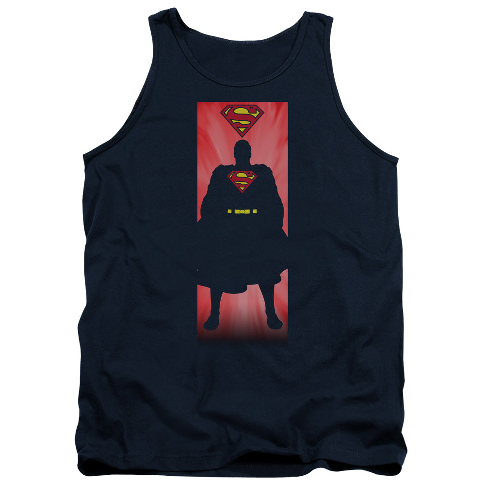 SUPERMAN/BLOCK - ADULT TANK - NAVY