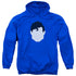 SUPERMAN/SUPES HEAD - ADULT PULLOVER HOODIE - ROYAL BLUE