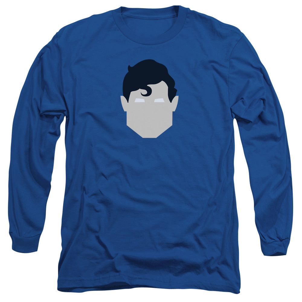 SUPERMAN/SUPES HEAD -  L/S ADULT 18/1  - ROYAL BLUE