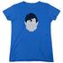 SUPERMAN/SUPES HEAD - S/S WOMENS TEE - ROYAL BLUE
