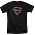 SUPERMAN/HAWAIIAN SHIELD - S/S ADULT 18/1  -  BLACK
