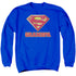 SUPERMAN/SUPER GRANDPA - ADULT CREWNECK SWEATSHIRT - ROYAL BLUE