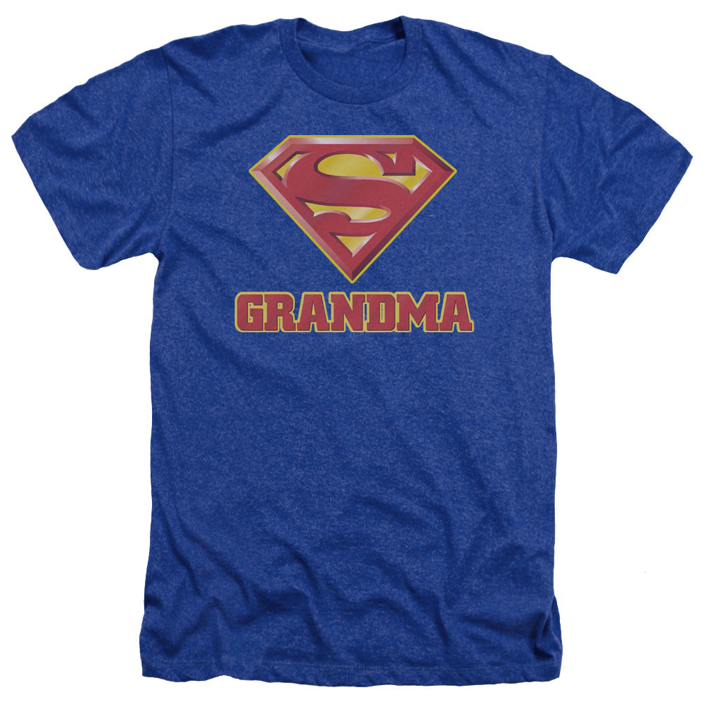SUPERMAN/SUPER GRANDMA - ADULT HEATHER - ROYAL BLUE