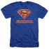 SUPERMAN/SUPER GRANDMA - ADULT HEATHER - ROYAL BLUE
