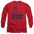 SUPERMAN/WAS RIGHT -  L/S ADULT 18/1  - RED