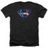 SUPERMAN/GALAXY SHIELD - ADULT HEATHER - BLACK