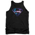 SUPERMAN/GALAXY SHIELD - ADULT TANK - BLACK