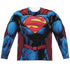 SUPERMAN/NEW 52 SUPERMAN (FRONT/BACK PRINT) - L/S ADULT POLY CREW  - MULTI