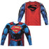 SUPERMAN/NEW 52 SUPERMAN (FRONT/BACK PRINT) - L/S ADULT POLY CREW  - MULTI