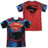 SUPERMAN/NEW 52 SUPERMAN (FRONT/BACK PRINT) - S/S ADULT POLY CREW - MULTI